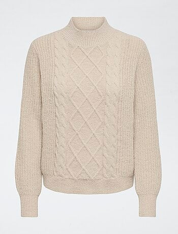 Pullover a collo alto con trecce 'JDY'