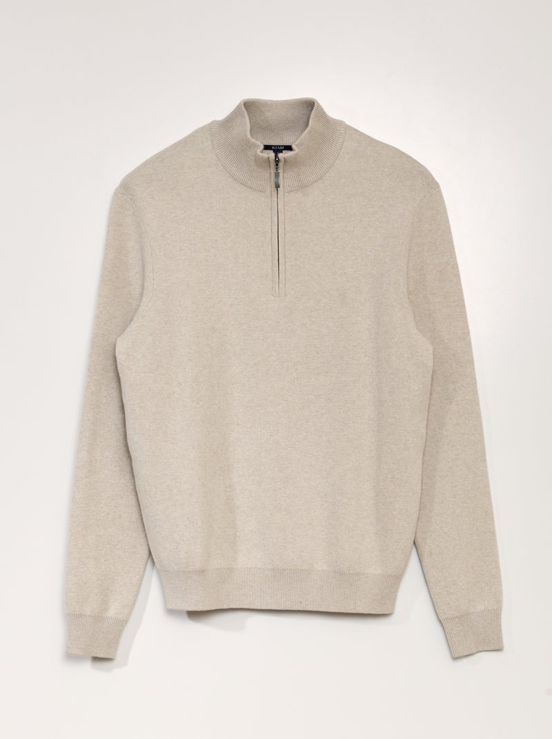 PJ PAUL JONES Maglioni a maniche lunghe raglan a collo alto con zip a