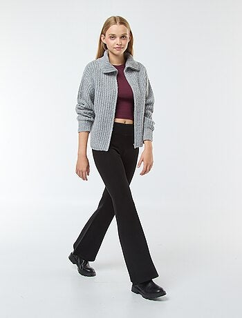 Pullover a collo alto con zip