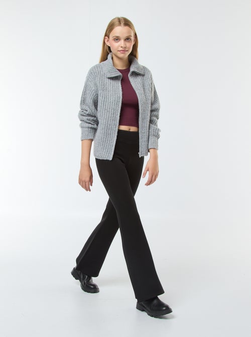 Pullover a collo alto con zip - Kiabi