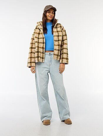 Pullover a collo alto in maglia a punto grosso