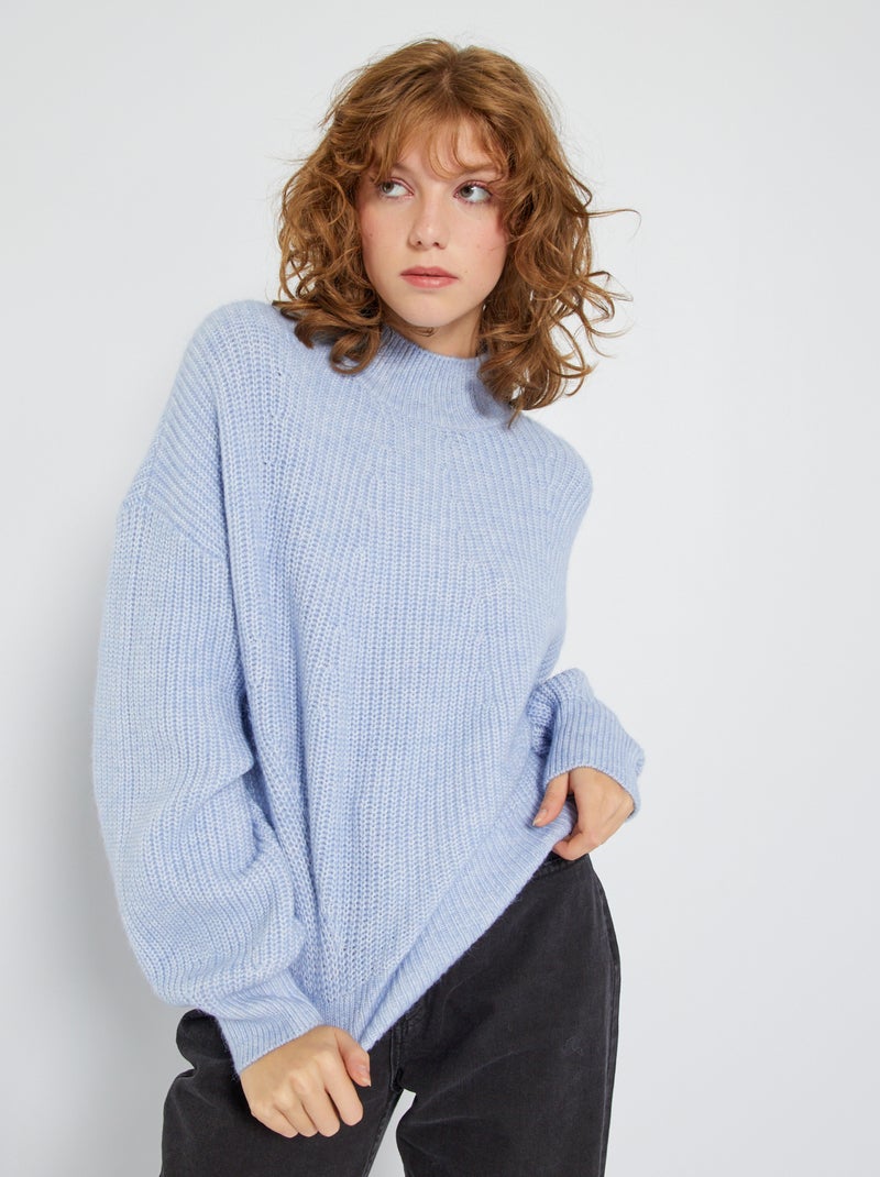Pullover a maglia grossa BLU - Kiabi