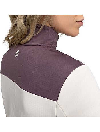 Pullover a mezza zip da bikepacking da donna ciclismo donna soulful sand