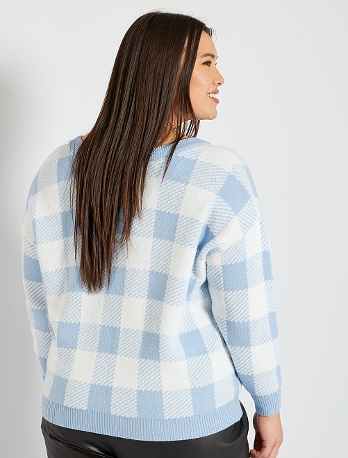Pullover a quadri - BLU - Kiabi - 20.00€