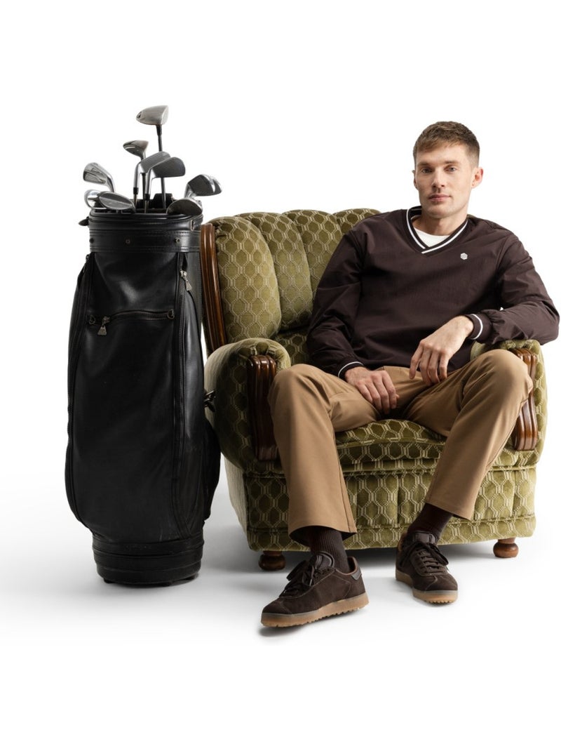 Pullover antivento da golf uomo golf uomo stinger dark Marrone - Kiabi