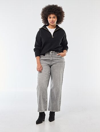 Pullover collo a lupetto con zip