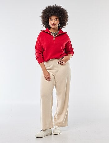 Pullover collo a lupetto con zip