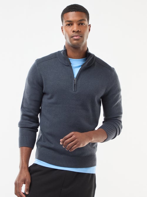 Pullover collo a lupetto in maglia a punto grosso - Kiabi