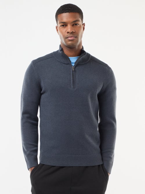 Pullover collo a lupetto in maglia a punto grosso - Kiabi