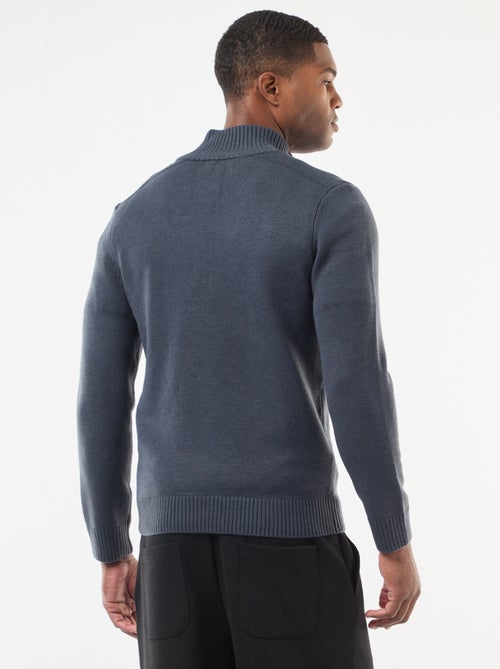 Pullover collo a lupetto in maglia a punto grosso - Kiabi