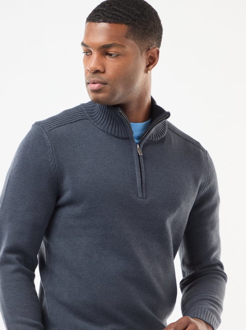 Pullover collo a lupetto in maglia a punto grosso - Kiabi