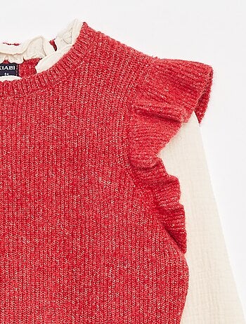 Pullover con camicetta 2 in 1