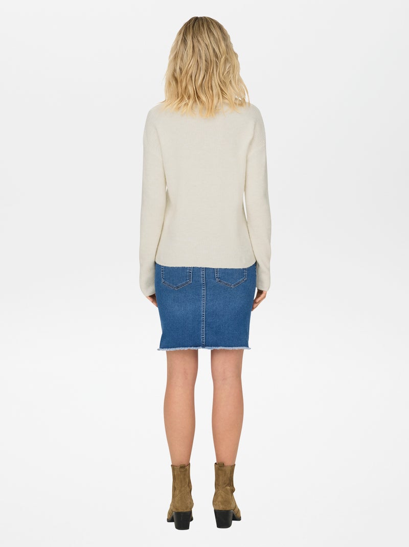 Pullover con collo a lupetto 'JDY' BEIGE - Kiabi