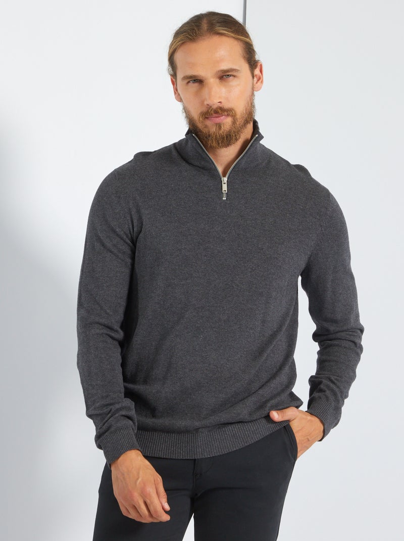 Pullover con collo a lupetto 'Produkt' GRIGIO - Kiabi