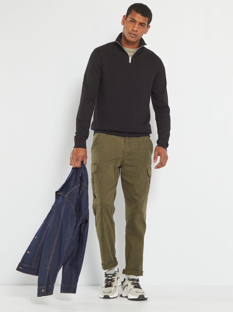 Pullover con collo a lupetto 'Produkt' nero - Kiabi