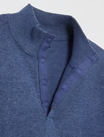 Pullover con collo alto con zip alla marinara - So Easy