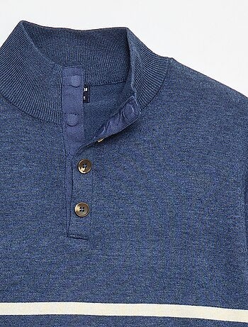 Pullover con collo alto con zip alla marinara - So Easy