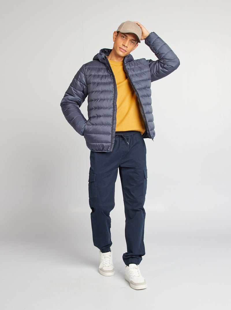 Pullover con collo in maglina BEIGE - Kiabi