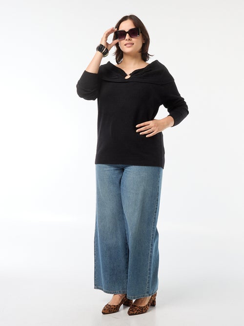 Trendyol Maglione Normale a Collo Alto Maglia di Tuta, Rosso, L Donna