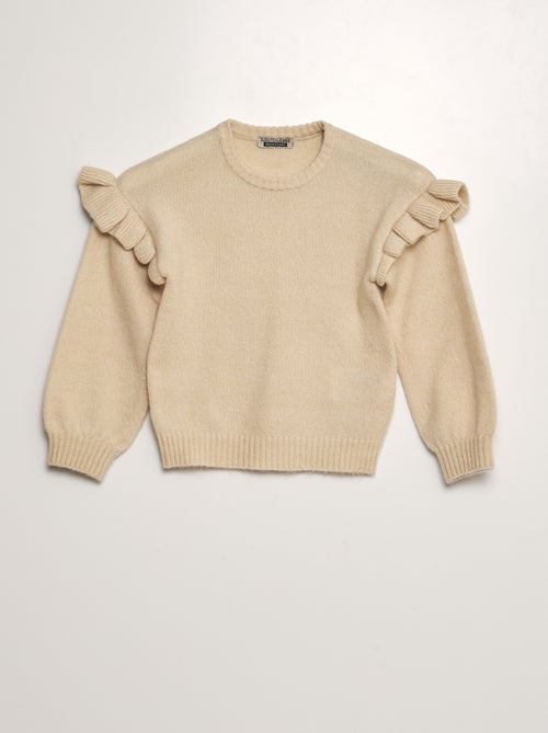 Pullover con volant - Kiabi