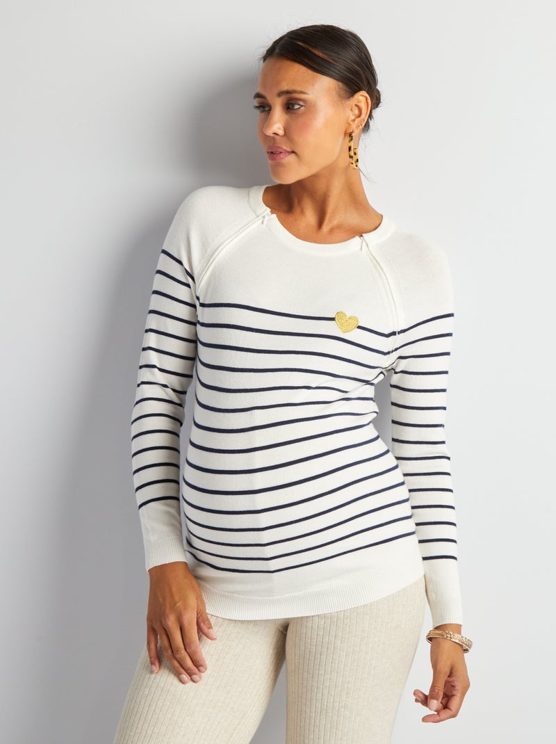 Giubbino Premaman Invernali Felpa Per Allattamento Premaman