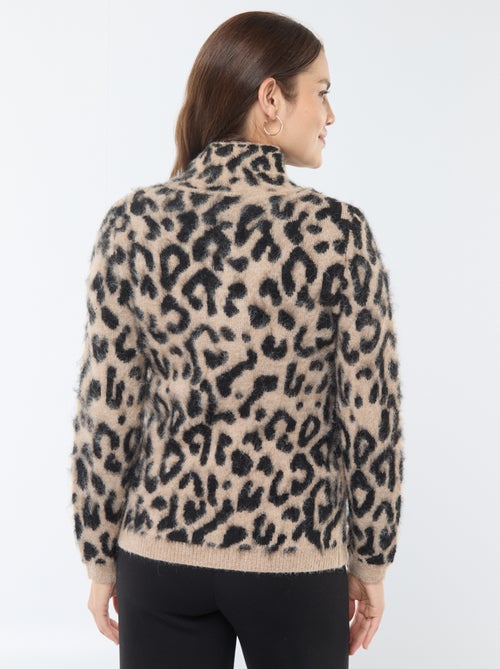 Pullover da allattamento con stampa leopardata - Kiabi