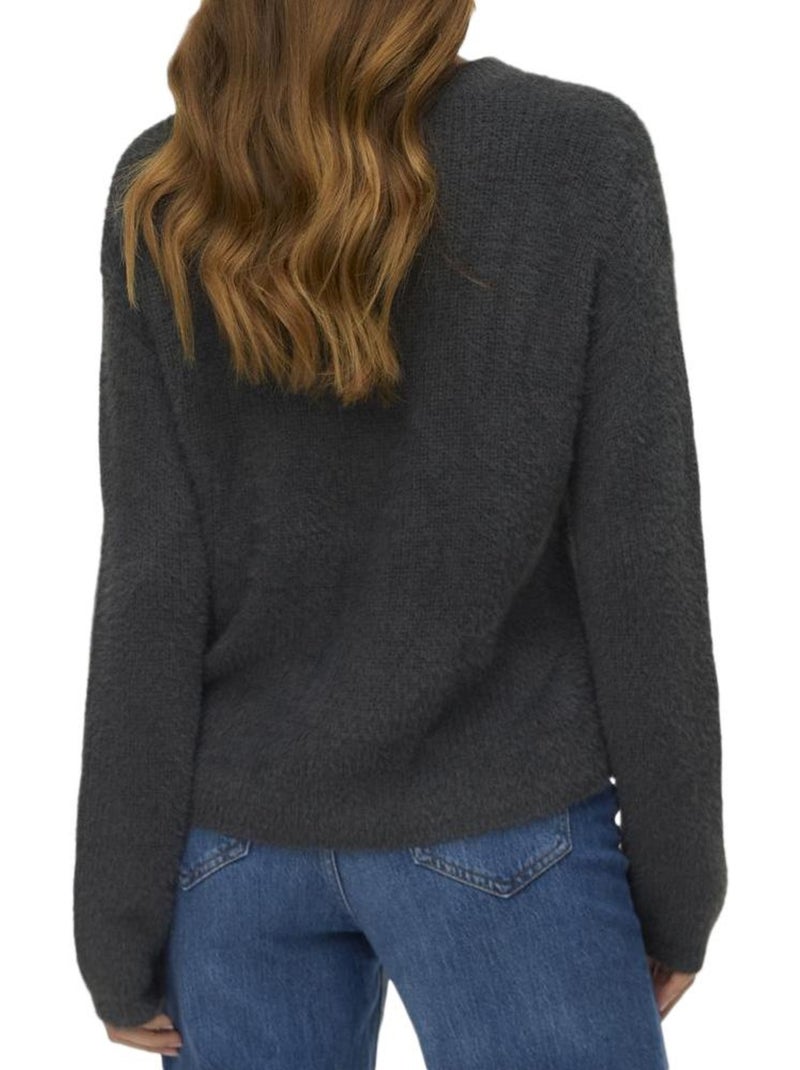 Pullover da donna vero moda con maniche a sbuffo Grigio argentato - Kiabi