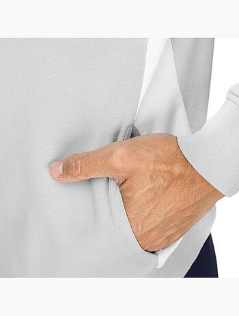 Pullover da golf da uomo con cerniera zip a 1/4 golf uomo divot gray