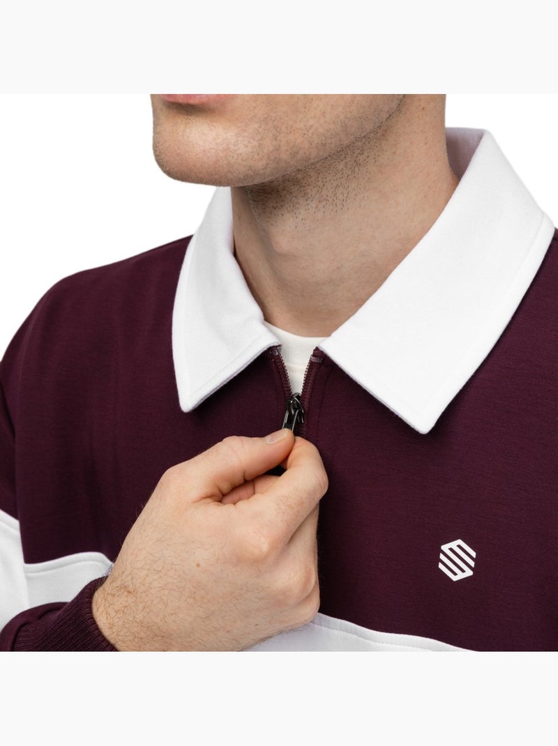 Pullover da golf uomo golf uomo eagle cherry Rosso - Kiabi