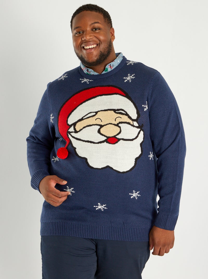 Pullover di Natale in maglia BLU - Kiabi