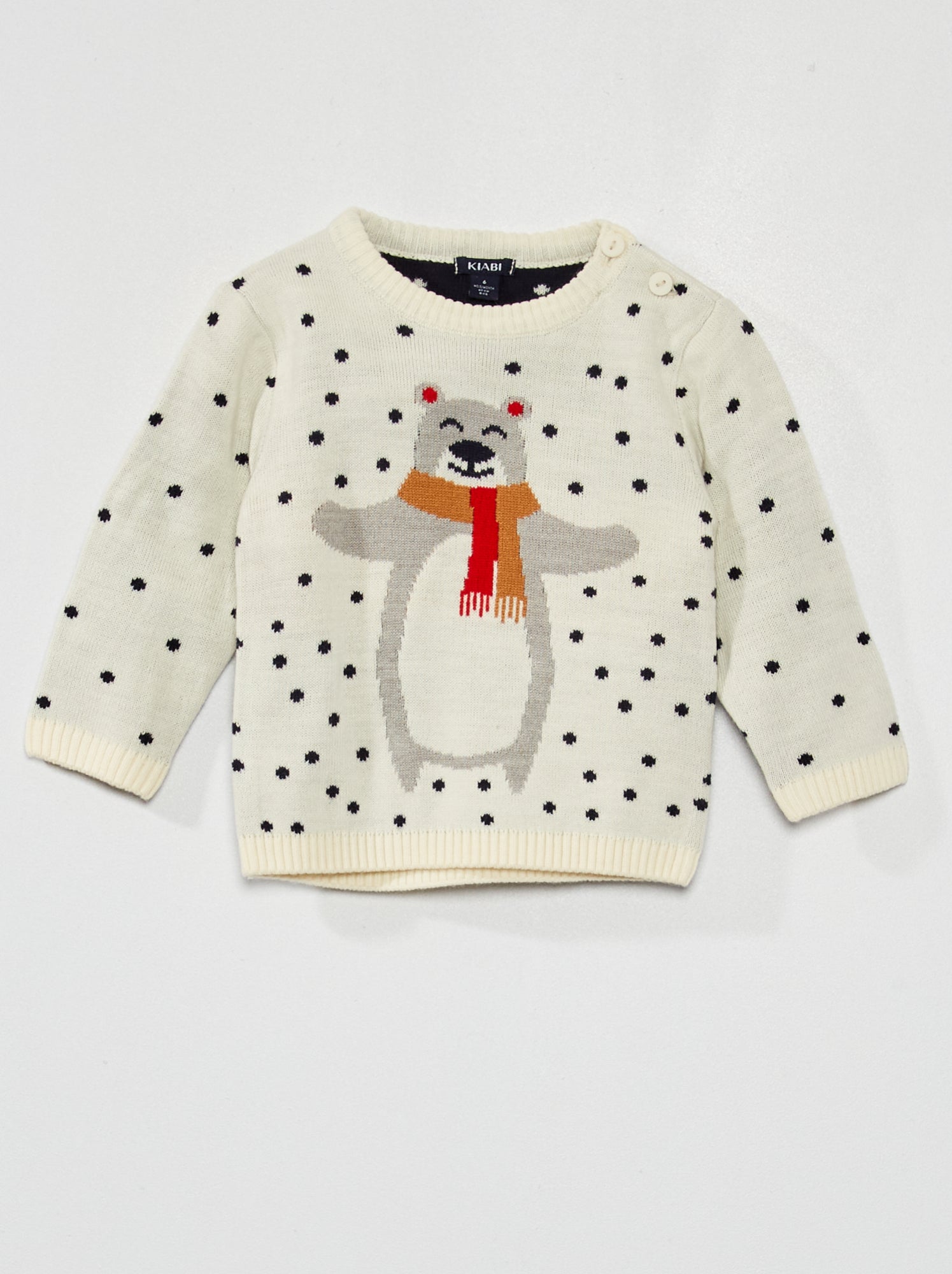 Maglione Natale Bambini - Cotone, Con Renna, Taglie 2-7 Anni - Foto 2