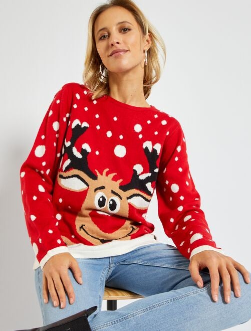 Pullover di Natale in maglia jersey - Kiabi
