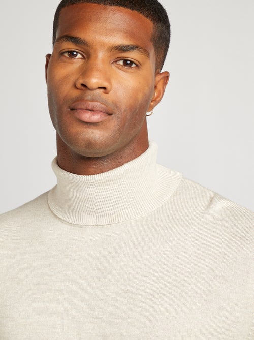 Pullover dolcevita in maglia leggera - Kiabi