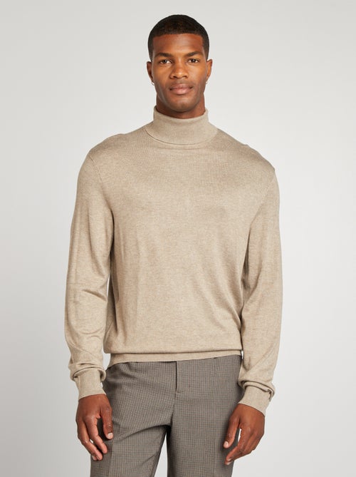 Pullover dolcevita in maglia leggera - Kiabi