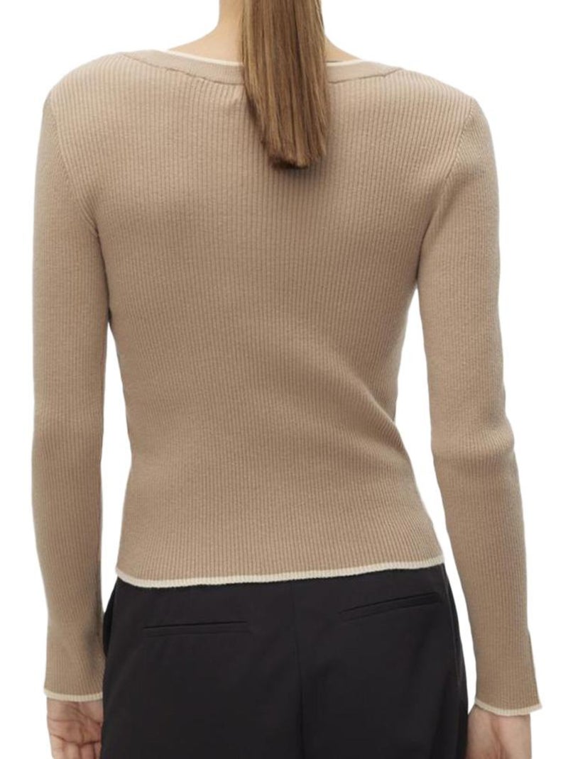Pullover Donna Vero Moda Beige - Kiabi