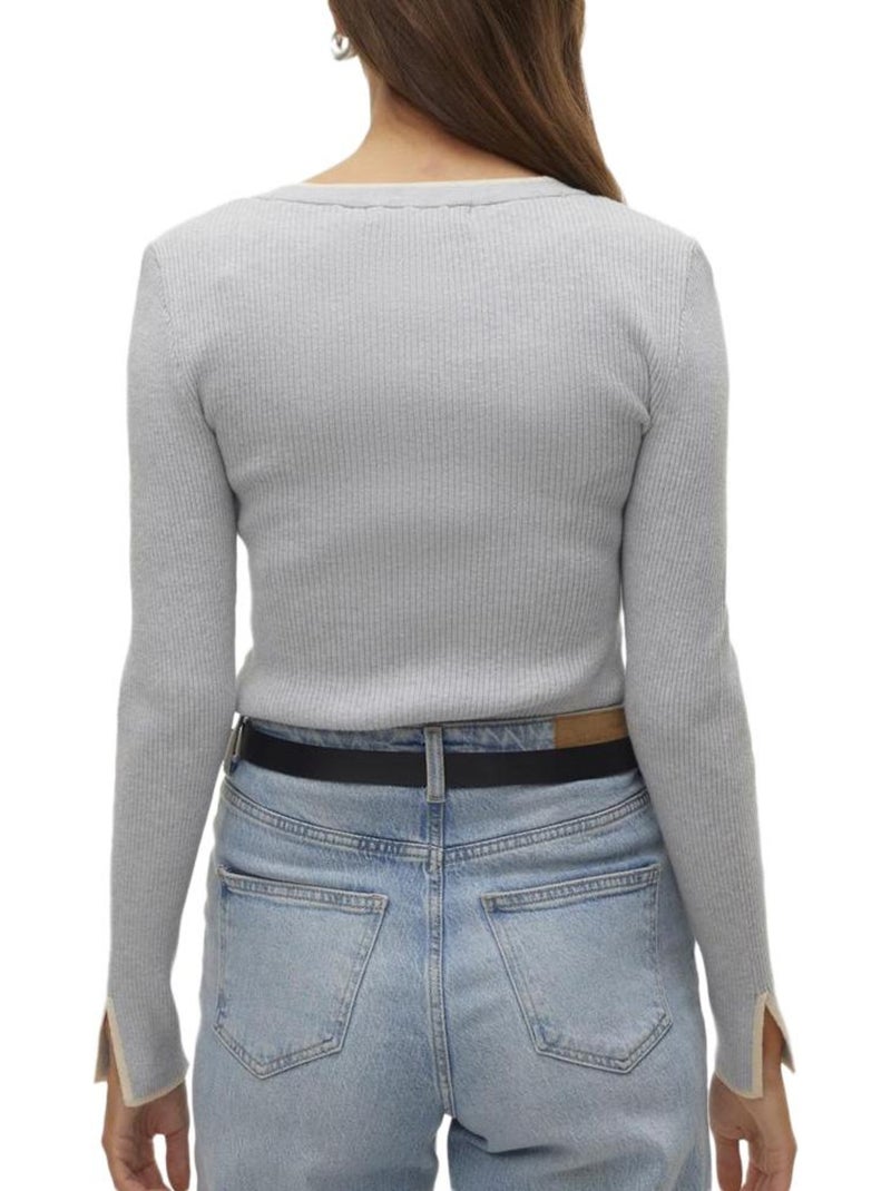 Pullover donna vero moda Grigio argentato - Kiabi