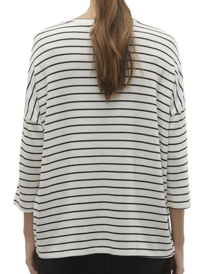 Pullover donna vero moda stile marinaro Bianco Nero - Kiabi