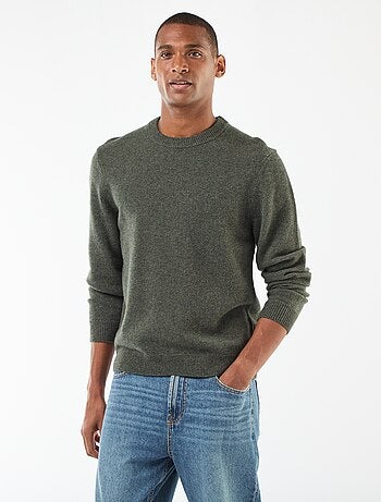 Pullover in lana a girocollo