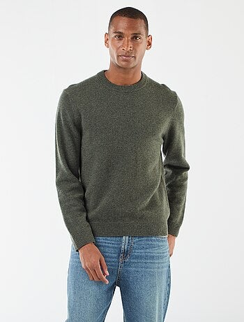 Pullover in lana a girocollo