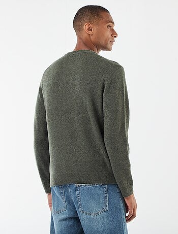 Pullover in lana a girocollo