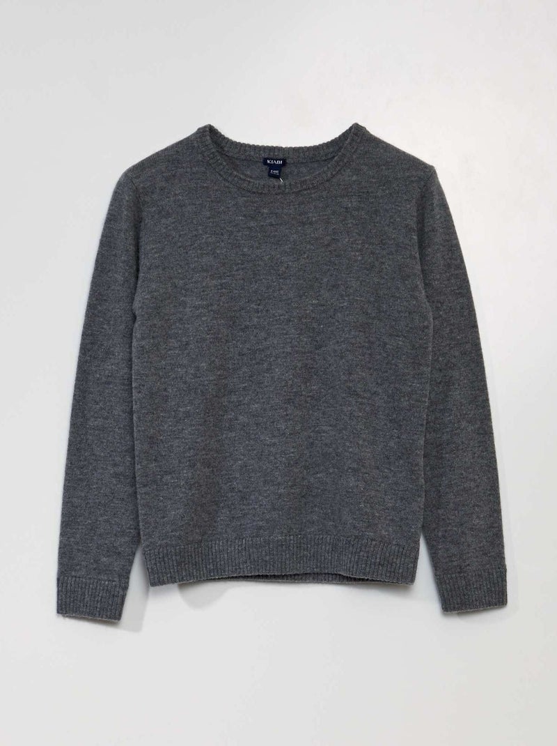 Pullover in lana GRIGIO - Kiabi