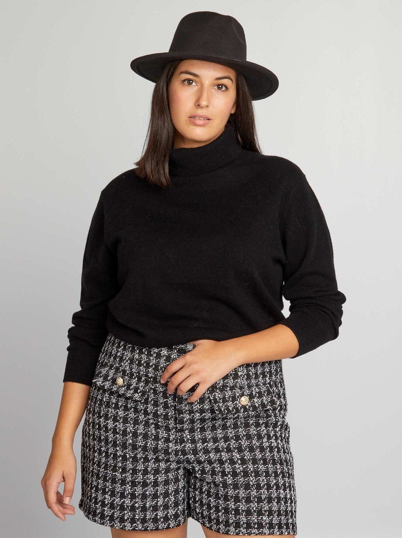 Pullover in lana NERO - Kiabi