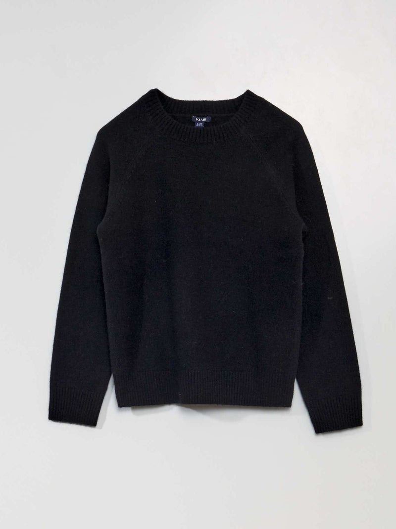 Pullover in lana nero - Kiabi