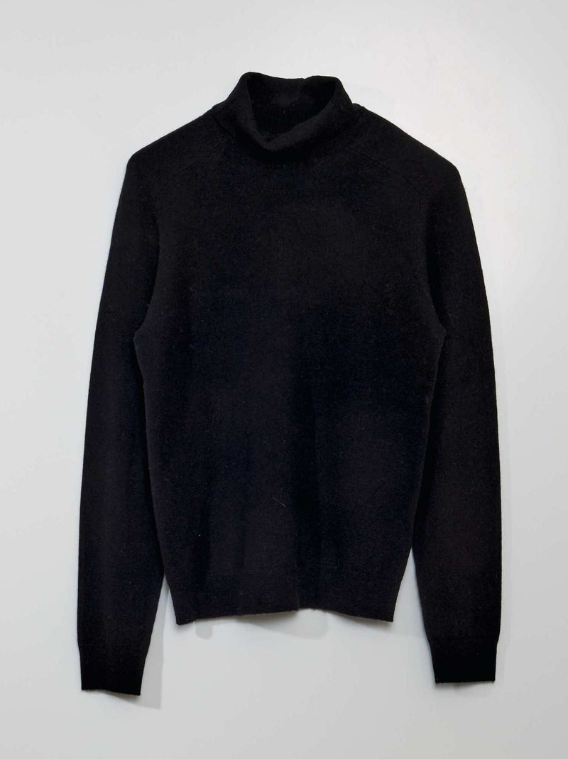 Pullover in lana nero - Kiabi