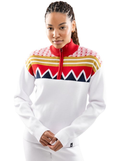 Pullover in maglia a mezza zip donna donna sapporo-w - Kiabi