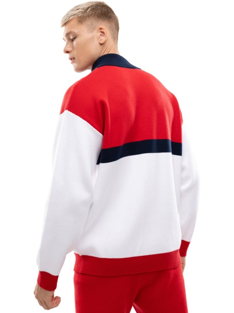 Pullover in maglia a mezza zip uomo uomo sapporo Rosso - Kiabi