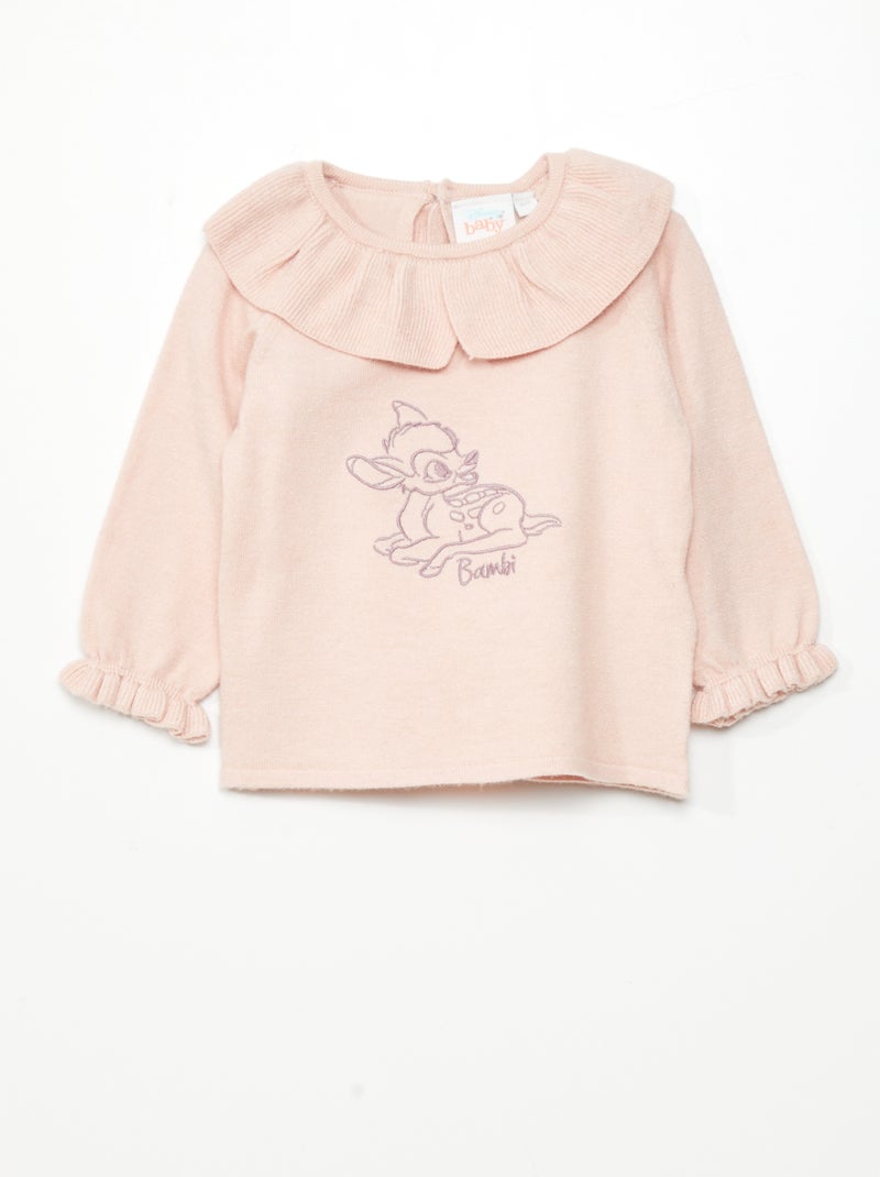 Pullover in maglia 'Bambi' ROSA - Kiabi