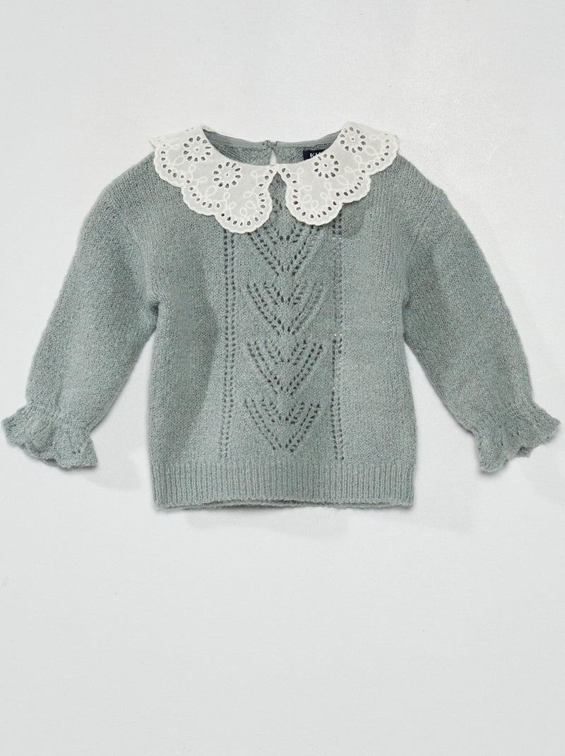 Pullover in maglia blu - Kiabi