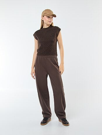 Pullover in maglia calda senza maniche