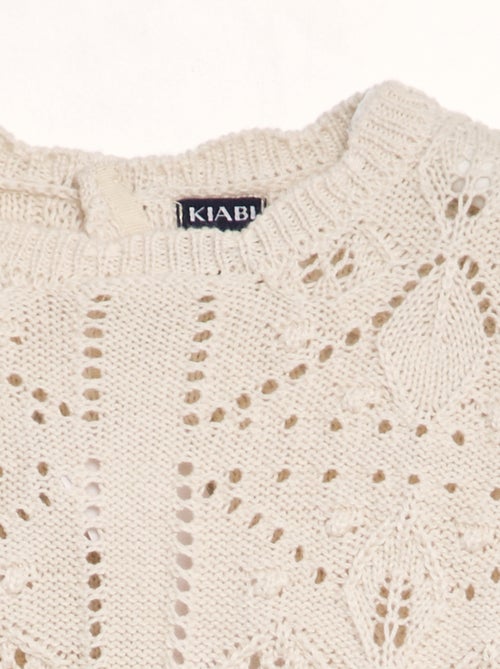 Pullover in maglia compatta fantasia - Kiabi